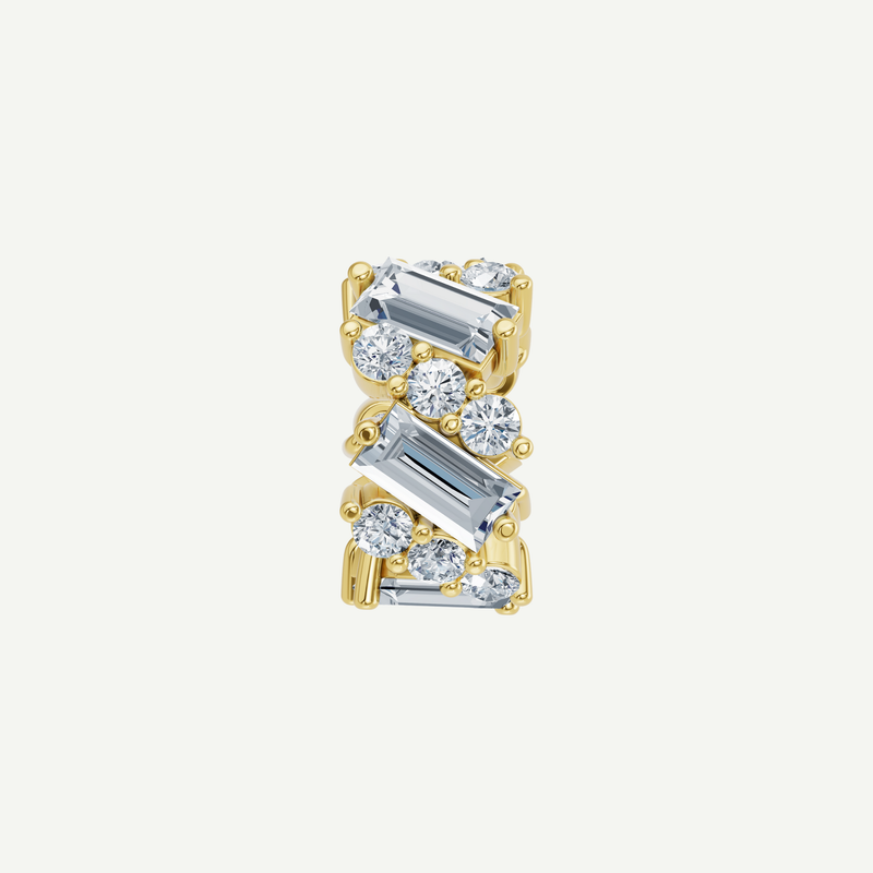 Baguette Diamond Bead | 1.61CT in 14K Gold