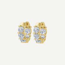Bold Huggie Diamond Earrings | 2CT in 14K Gold
