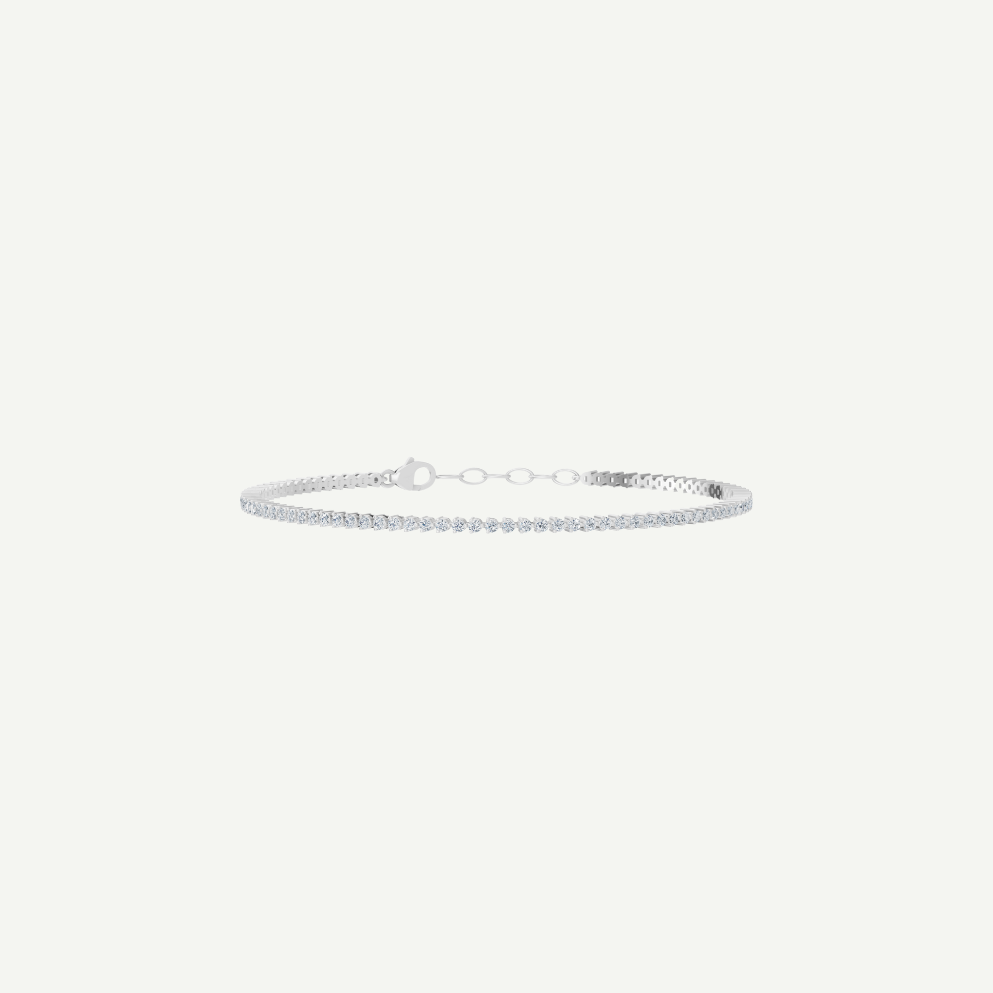Diamond Baby Tennis Bracelet | 1.10CT 3-Prong in 14K Gold