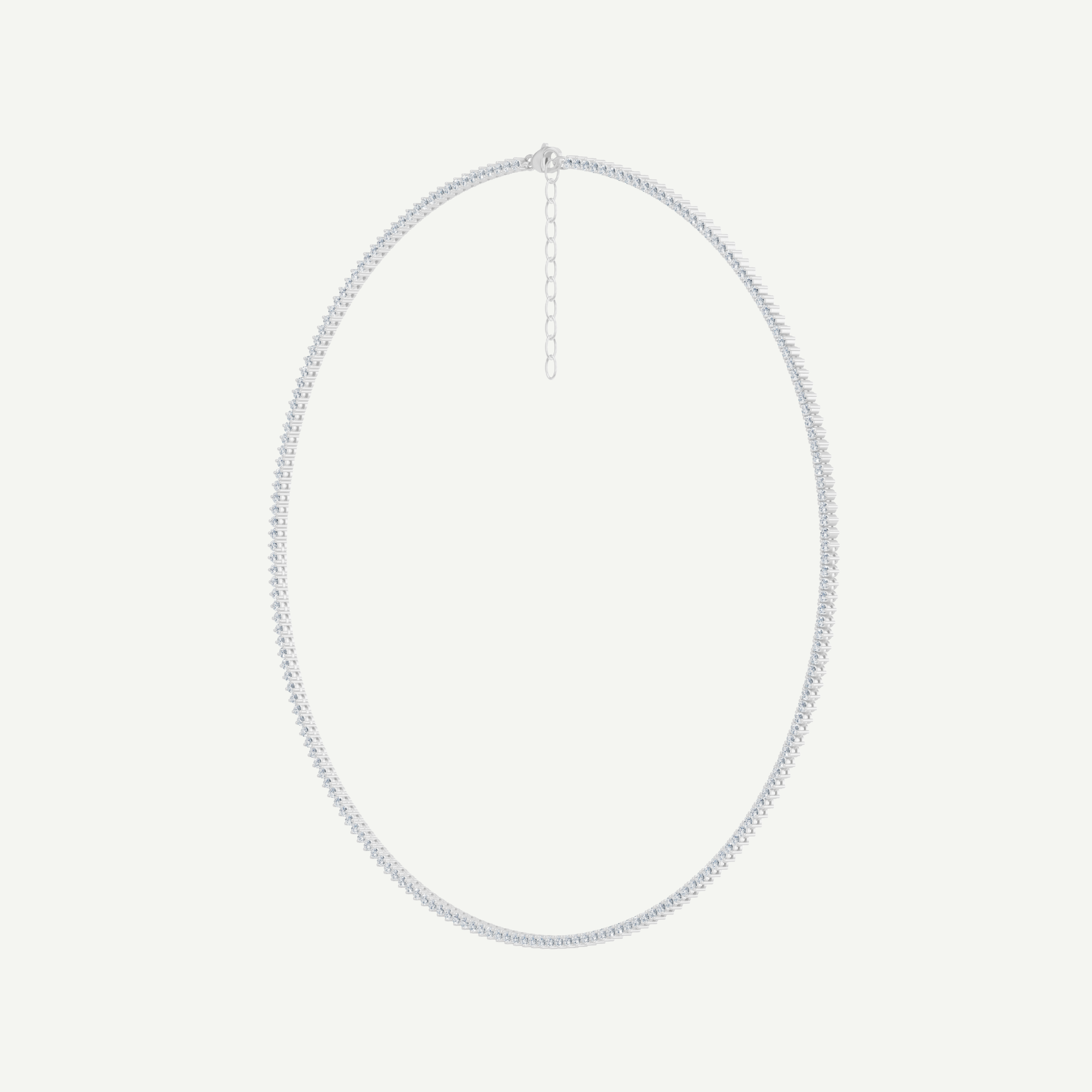 Diamond Baby Tennis Necklace | 2.08CT 3-Prong in 14K Gold