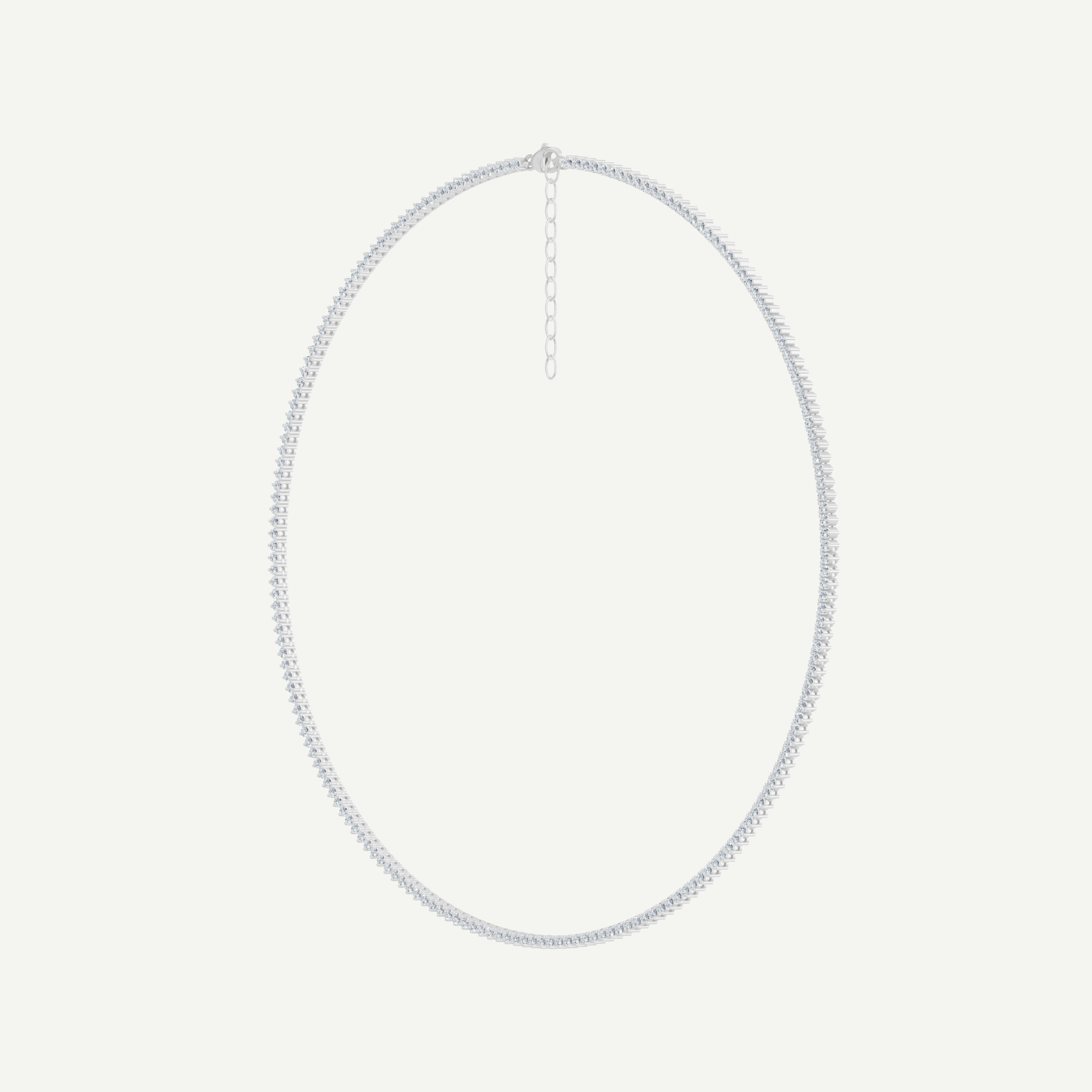 Diamond Baby Tennis Necklace | 2.08CT 3-Prong in 14K Gold