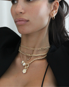 Diamond Disc Engravable Medallion | 0.5CT in 14KT Gold