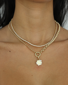 Diamond Disc Engravable Medallion | 0.5CT in 14KT Gold