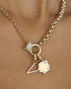 Diamond Disc Engravable Medallion | 0.5CT in 14KT Gold