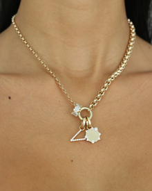 Diamond Disc Engravable Medallion | 0.5CT in 14KT Gold