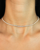Diamond Tennis Necklace | Classic 3-Prong | 5.03 - 7CT in 14K Gold