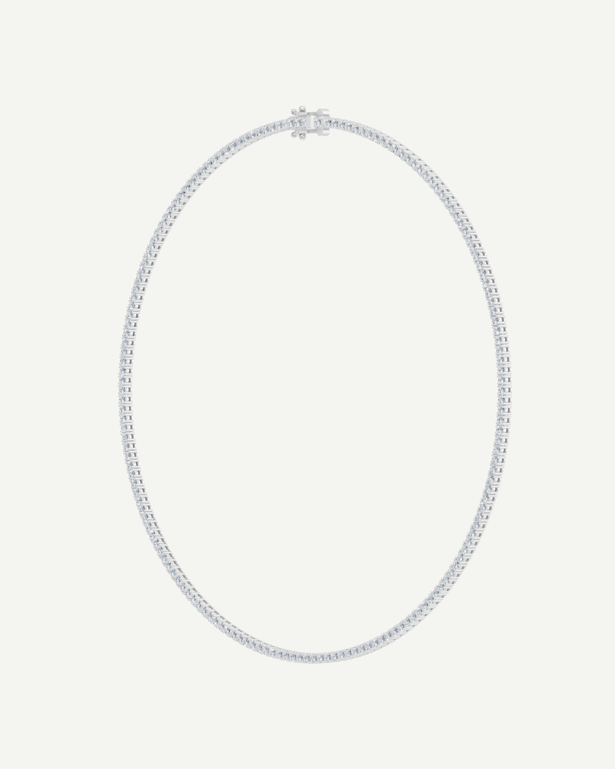 Diamond Tennis Necklace | Classic 4-Prong | 4.85 - 5.88CT in 14K Gold