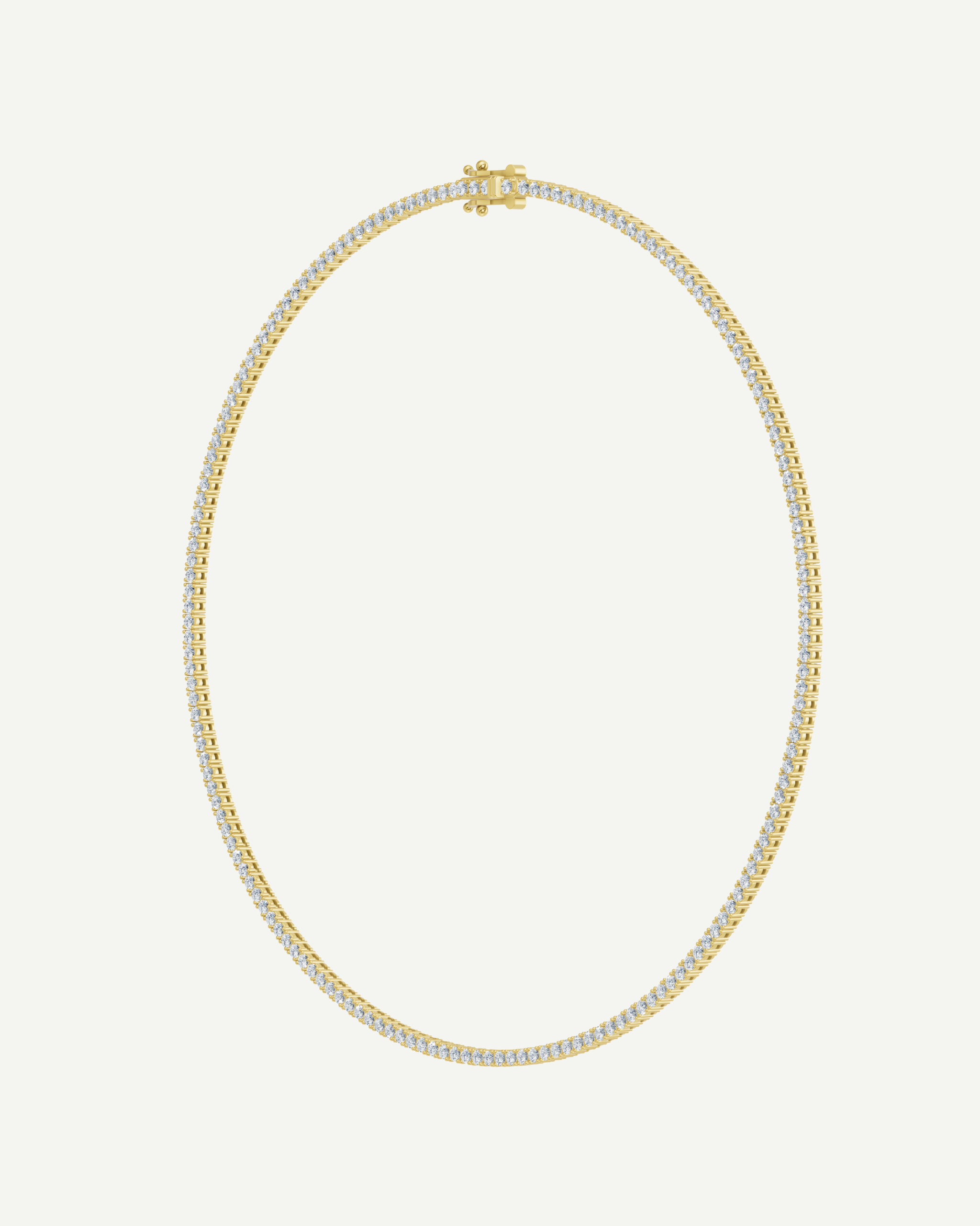 Diamond Tennis Necklace | Classic 4-Prong | 4.85 - 5.88CT in 14K Gold
