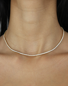 Diamond Tennis Necklace | Classic 4-Prong | 4.85 - 5.88CT in 14K Gold