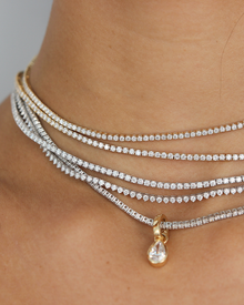 Diamond Tennis Necklace | Classic 4-Prong | 4.85 - 5.88CT in 14K Gold