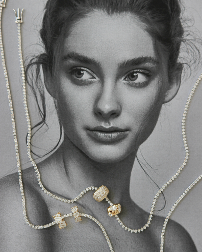 Oval Diamond Bead | 1.76CT in 14K Gold