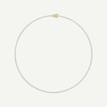 Diamond Tennis Necklace | Classic 3-Prong | 5.03 - 7CT in 14K Gold