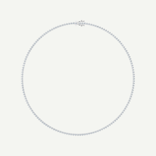 Diamond Tennis Necklace | Classic 3-Prong | 5.03 - 7CT in 14K Gold