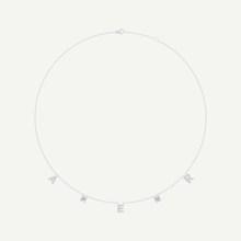 Diamonds & Initials Fine Chain Necklace | 0.80 - 1.20 CT in 14K Gold