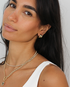 Double Drop Hoop Earrings | in 10K Gold