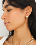 Double Drop Hoop Earrings | in 10K Gold