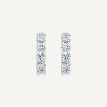 Half Hoop Diamond Earrings | 3CT in 14K Gold