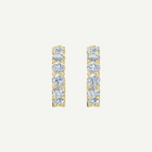 Half Hoop Diamond Earrings | 3CT in 14K Gold