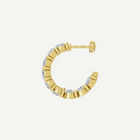 Half Hoop Diamond Earrings | 3CT in 14K Gold