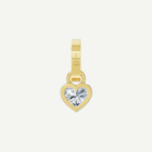 Heart Bezel Diamond Pendant | 1CT in 14K Gold