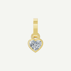Heart Bezel Diamond Pendant | 1CT in 14K Gold