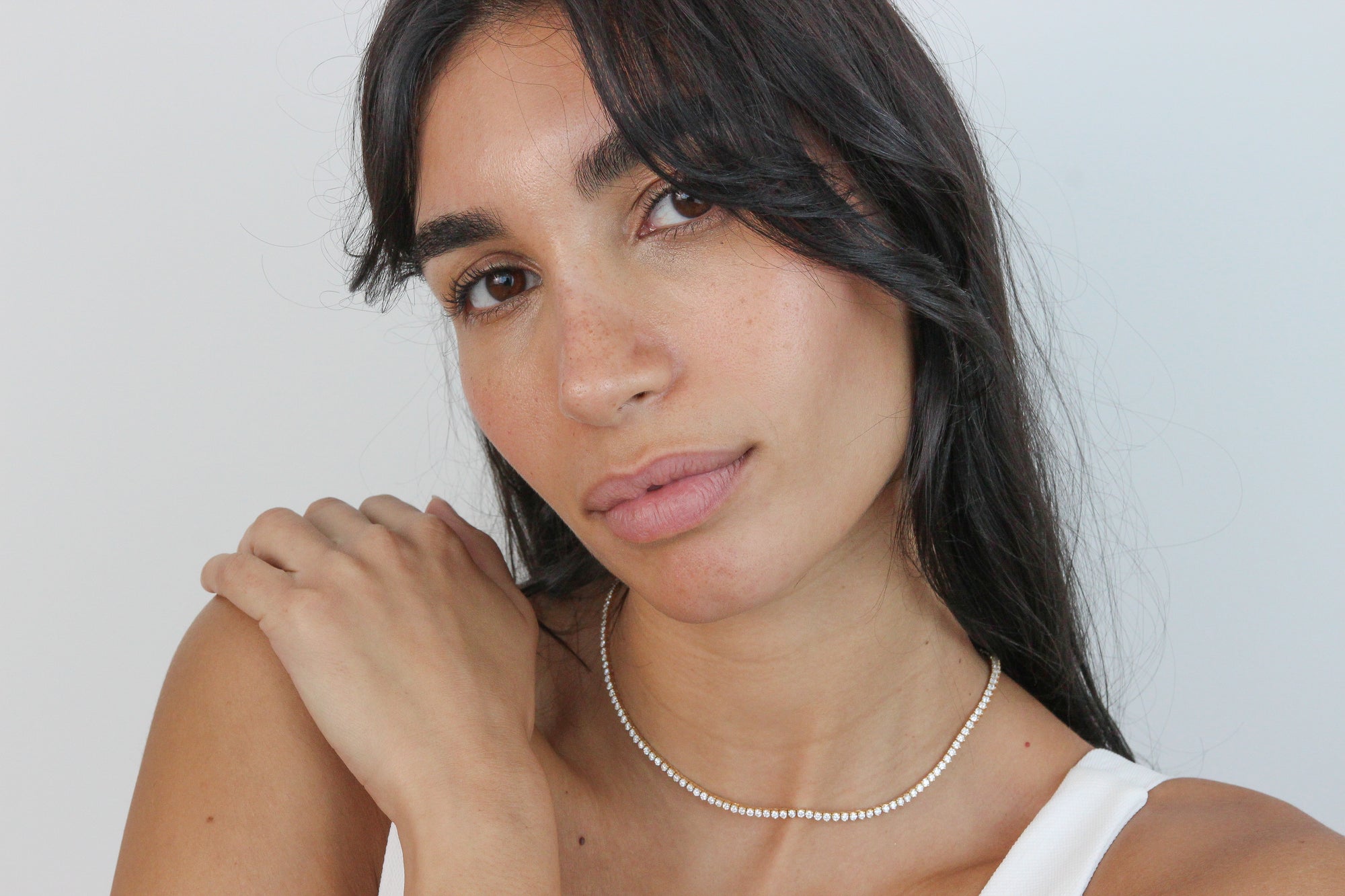 Diamond Tennis Necklace | Classic 3-Prong | 5.03 - 7CT in 14K Gold