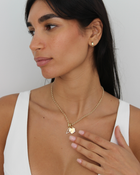 Initials Diamond Pendant | 0.15 - 0.40CT in 14K Gold