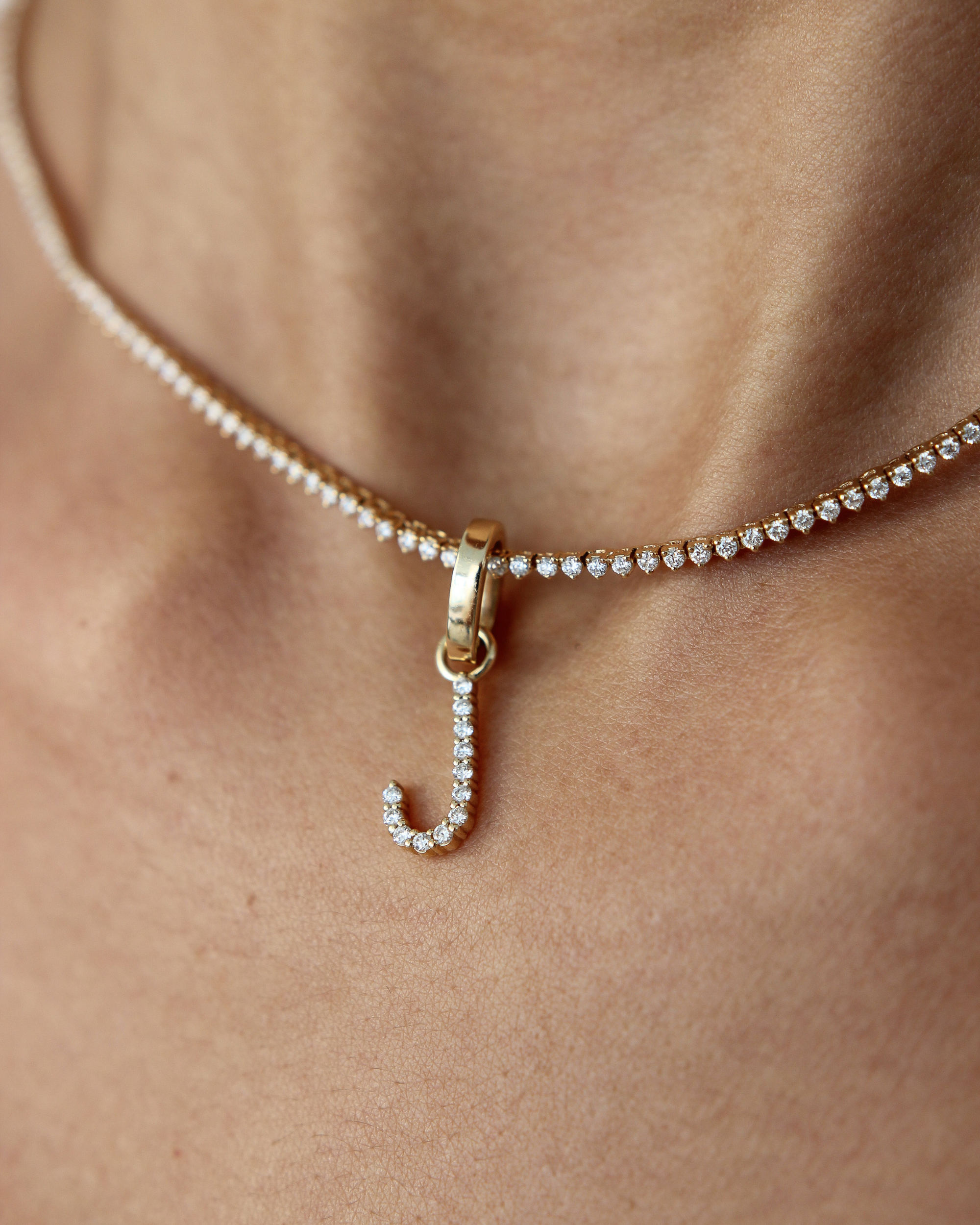 Initials Diamond Pendant | 0.15 - 0.40CT in 14K Gold