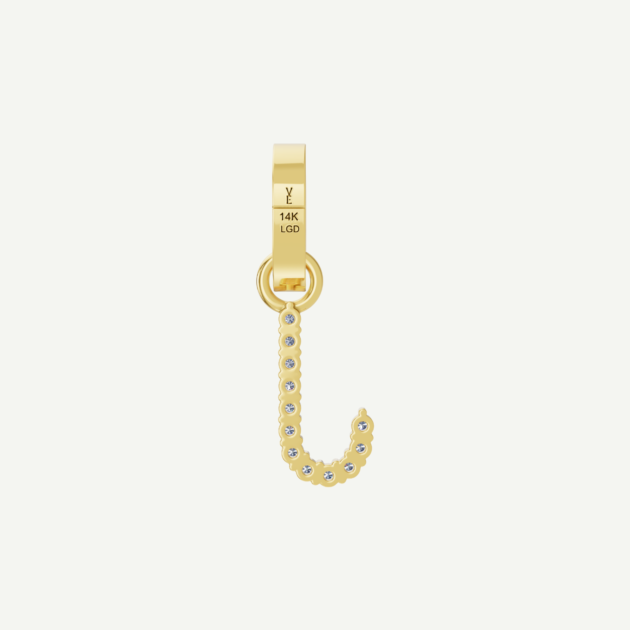 Initials Diamond Pendant | 0.15 - 0.40CT in 14K Gold