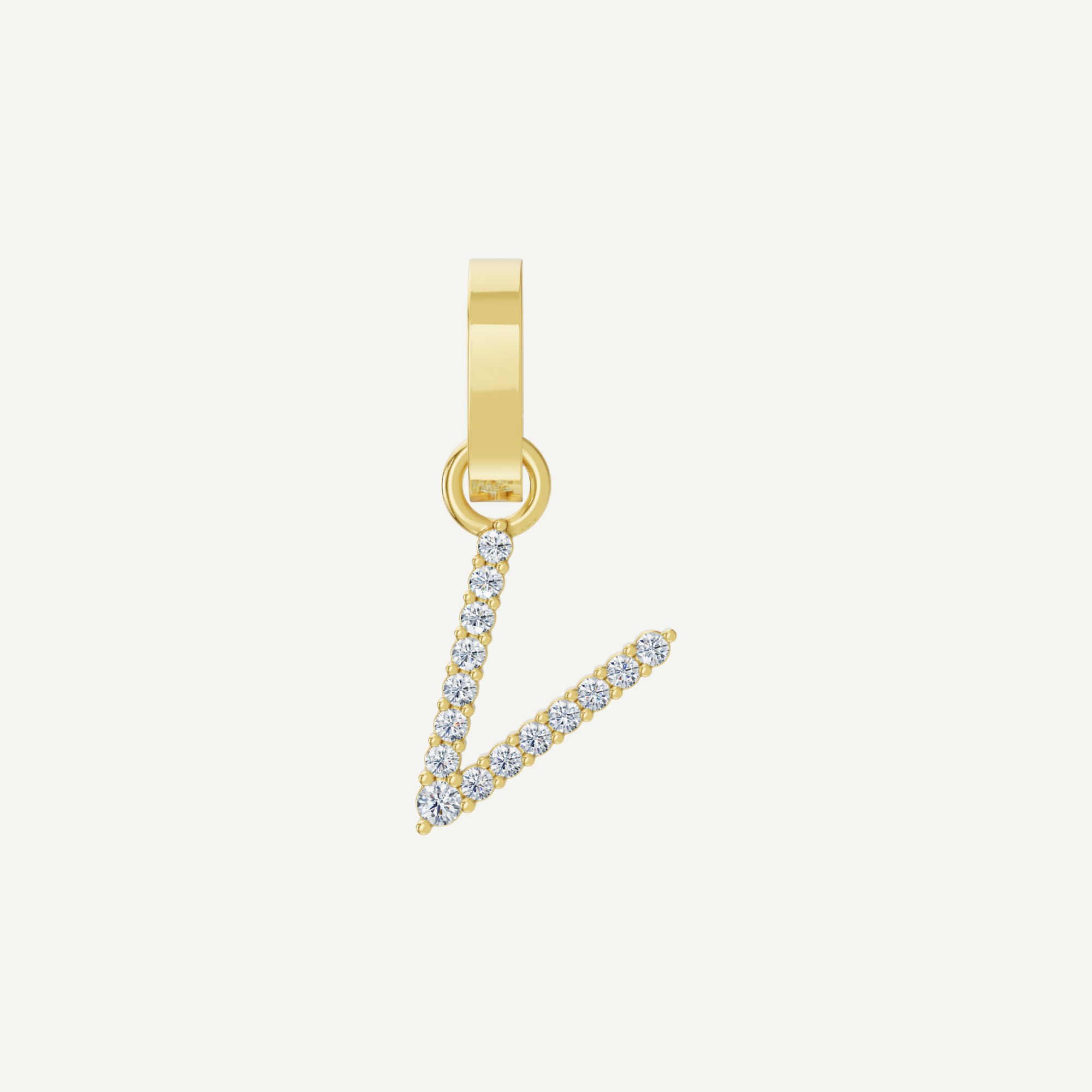 Initials Diamond Pendant | 0.15 - 0.40CT in 14K Gold