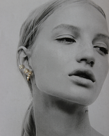 J Huggie Diamond Earrings | 0.64CT in 14K Gold