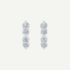 J Huggie Diamond Earrings | 0.64CT in 14K Gold