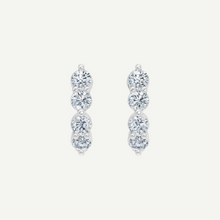 J Huggie Diamond Earrings | 0.64CT in 14K Gold