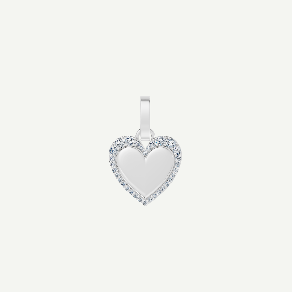 Large Heart Pendant | 0.5 CT Diamonds | VIVIE
