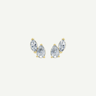 Pear and Marquise Diamond Duo Stud Earrings | 1.3CT Total | VIVIE