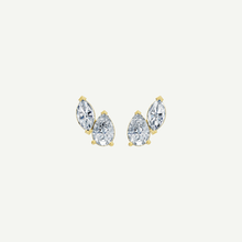 Pear and Marquise Diamond Duo Stud Earrings | 1.3CT Total | VIVIE