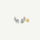 Pear and Marquise Diamond Duo Stud Earrings | 1.3CT Total | VIVIE