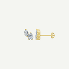 Pear and Marquise Diamond Duo Stud Earrings | 1.3CT Total | VIVIE