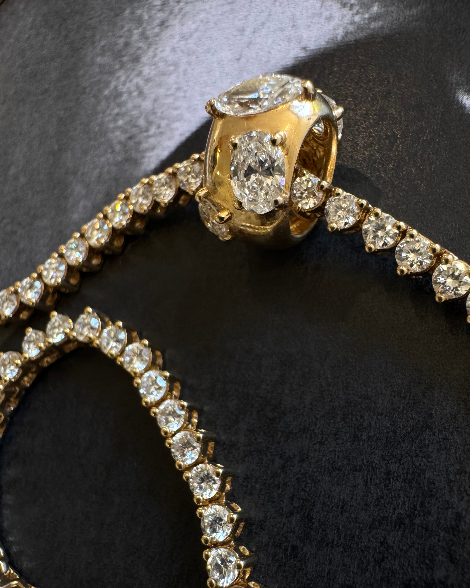 Mixed Stone Diamond Bead | 1.08CT in 14K Gold