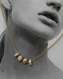 Mixed Stone Diamond Bead | 1.08CT in 14K Gold