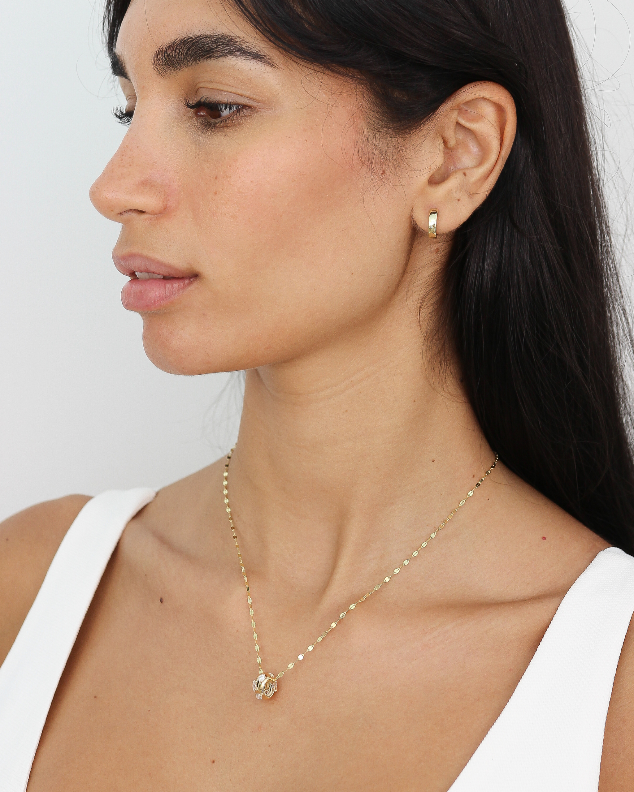 Mixed Stone Diamond Bead | 1.08CT in 14K Gold