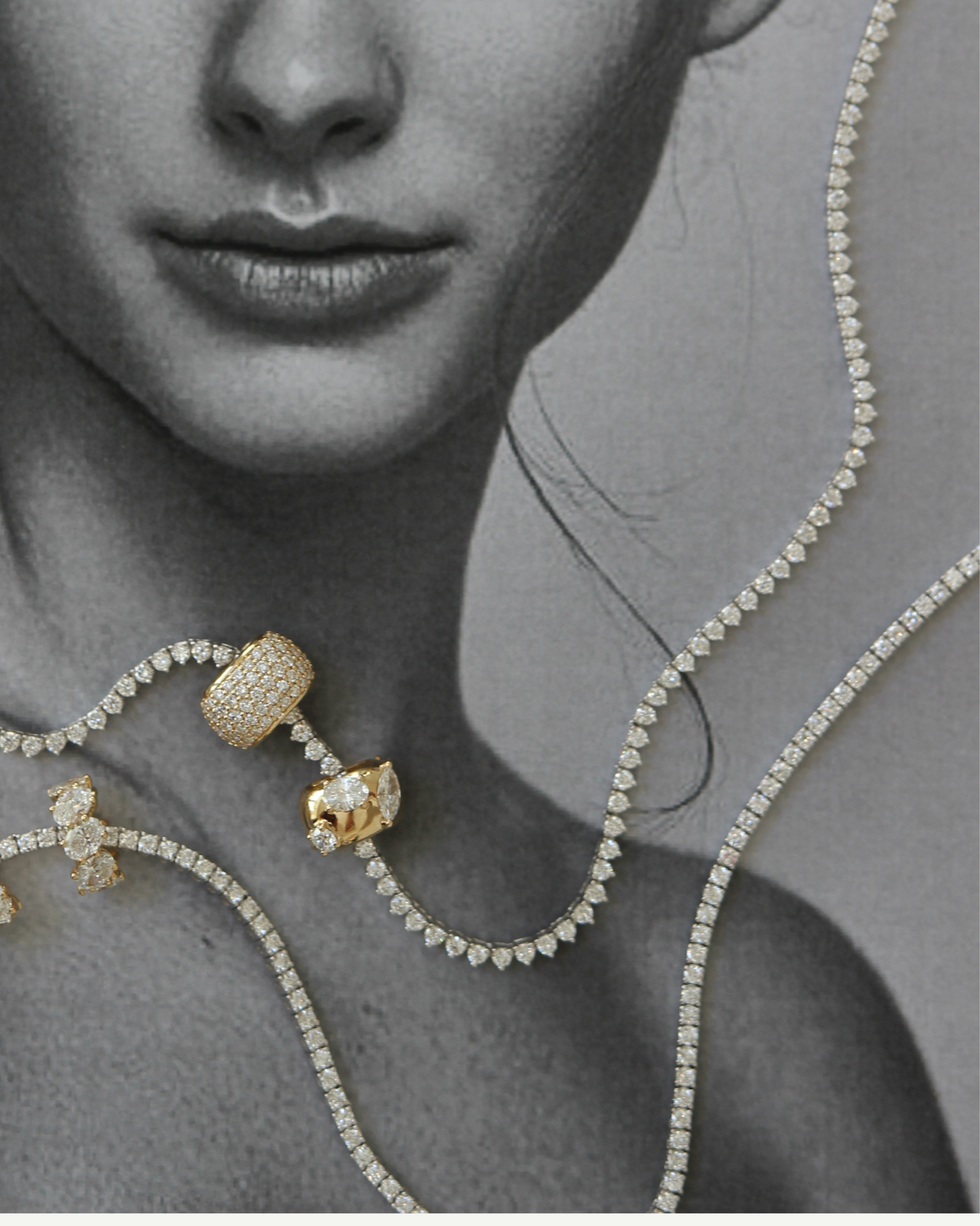 Oval Diamond Bead | 1.76CT in 14K Gold