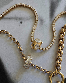 Mixed Stone Diamond Bead | 1.08CT in 14K Gold