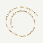 Mixed Link Gold Chain Necklace | in 10K Yellow Gold