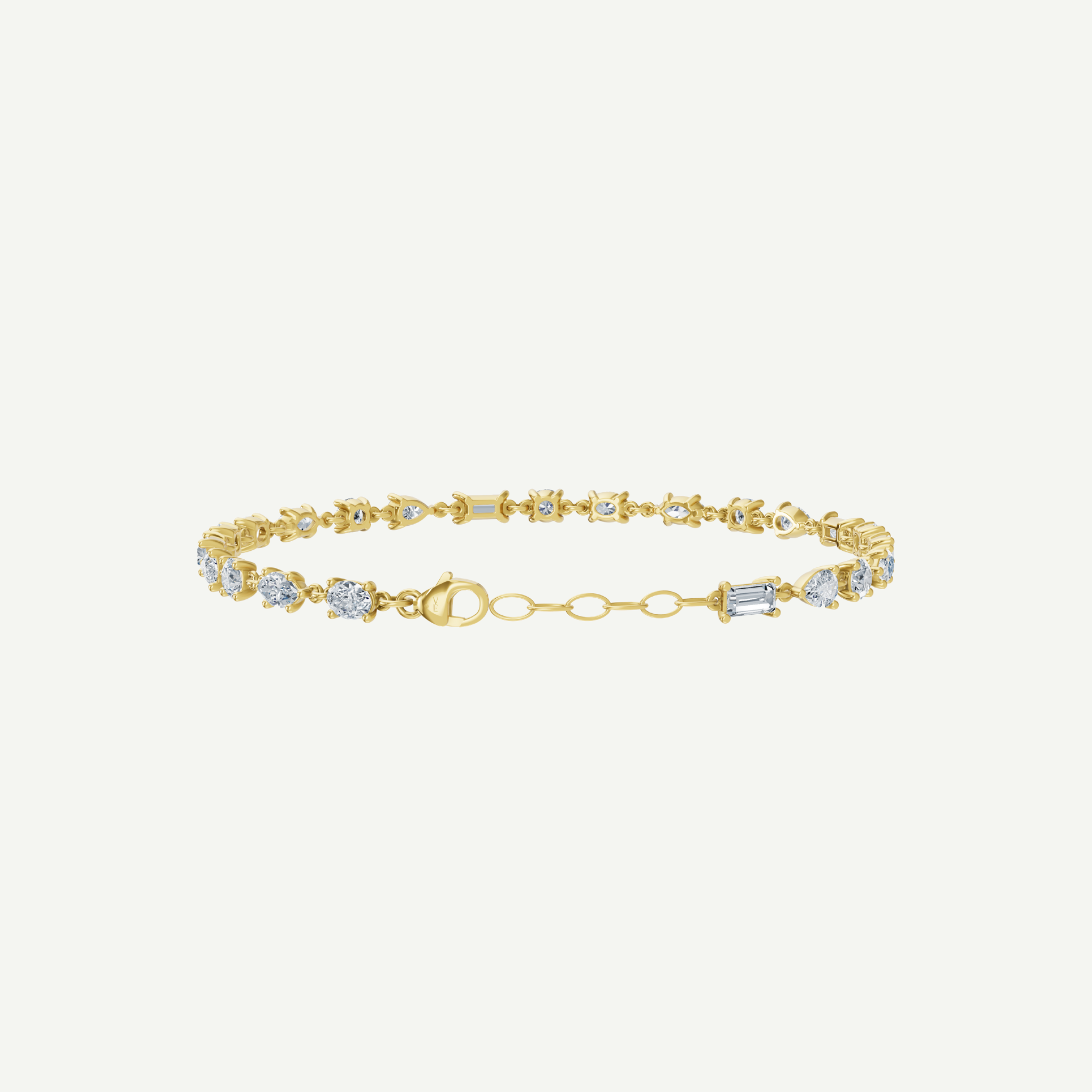 Multi-Stone Diamond Tennis Bracelet | 3.84CT in 14K Gold