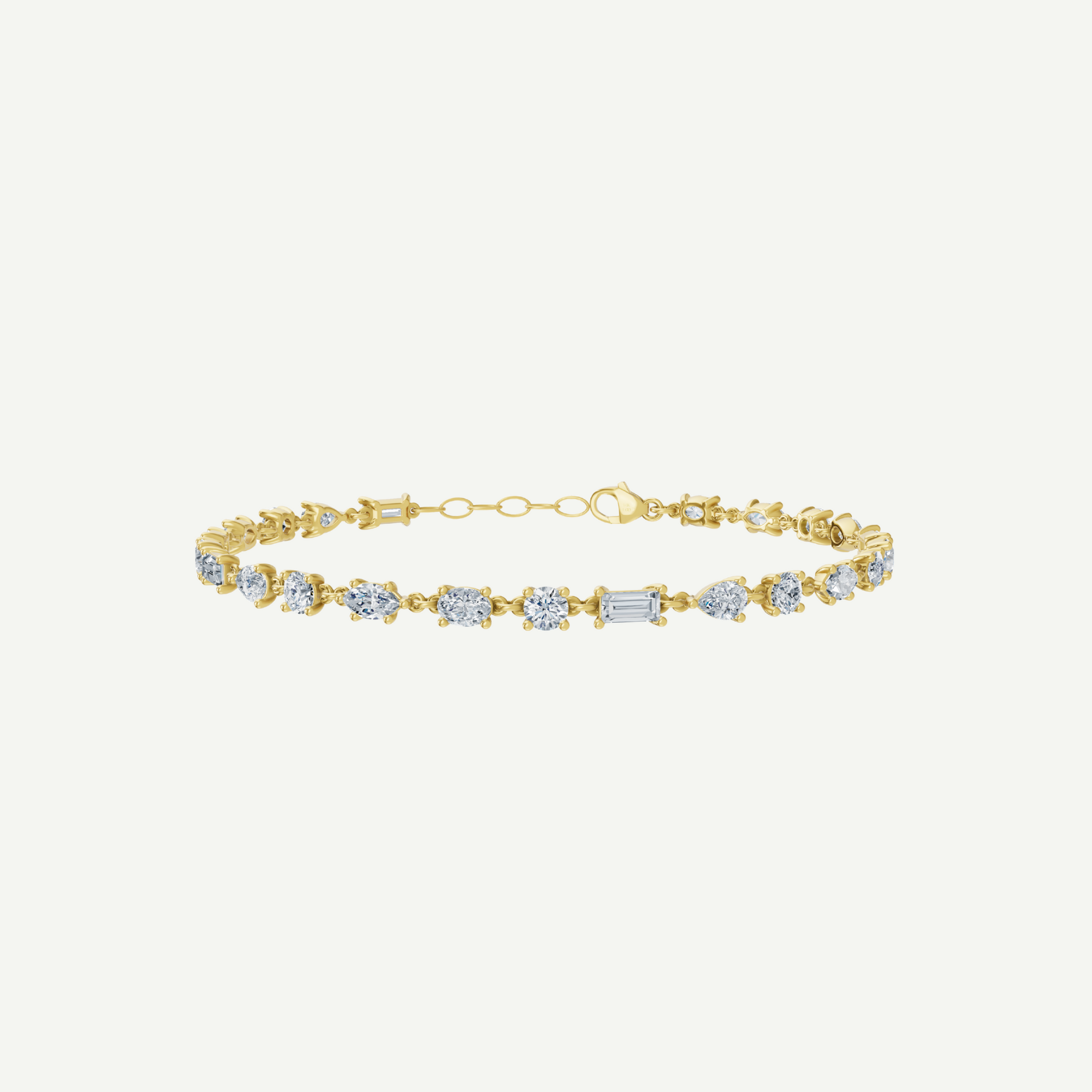 Multi-Stone Diamond Tennis Bracelet | 3.84CT in 14K Gold