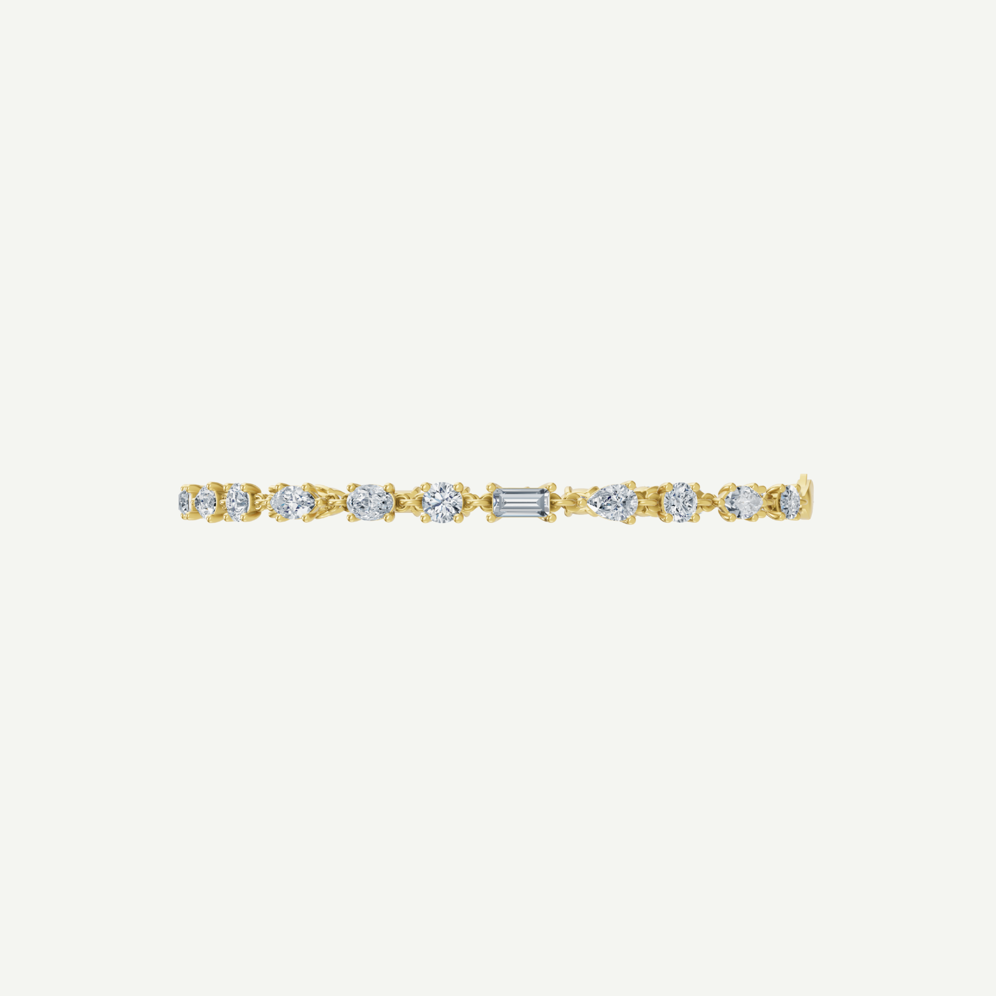 Multi-Stone Diamond Tennis Bracelet | 3.84CT in 14K Gold