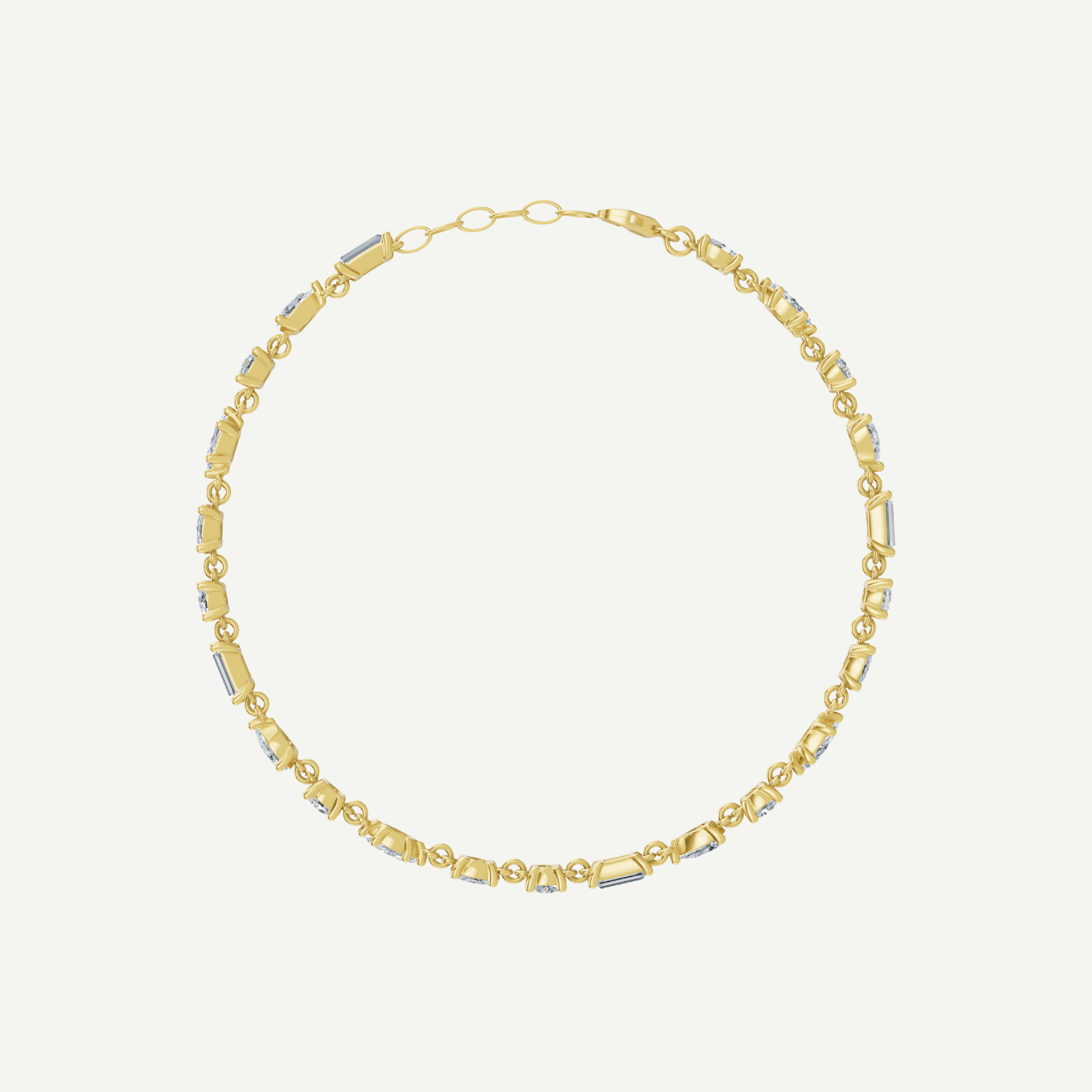 Multi-Stone Diamond Tennis Bracelet | 3.84CT in 14K Gold