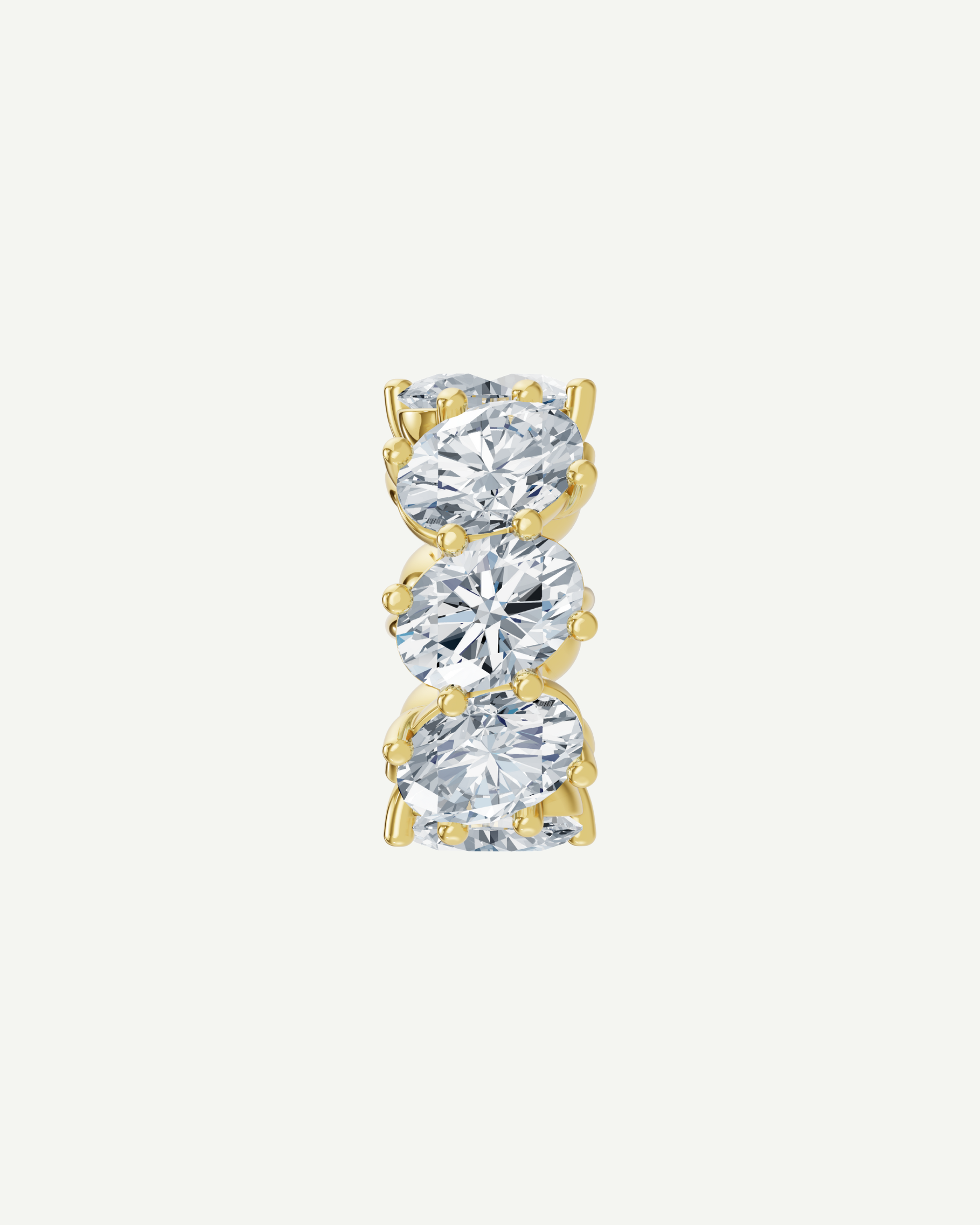 Oval Diamond Bead | 1.76CT in 14K Gold
