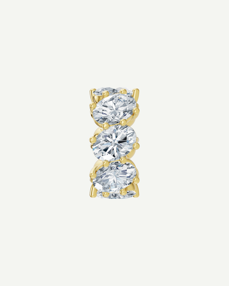 Oval Diamond Bead | 1.76CT in 14K Gold